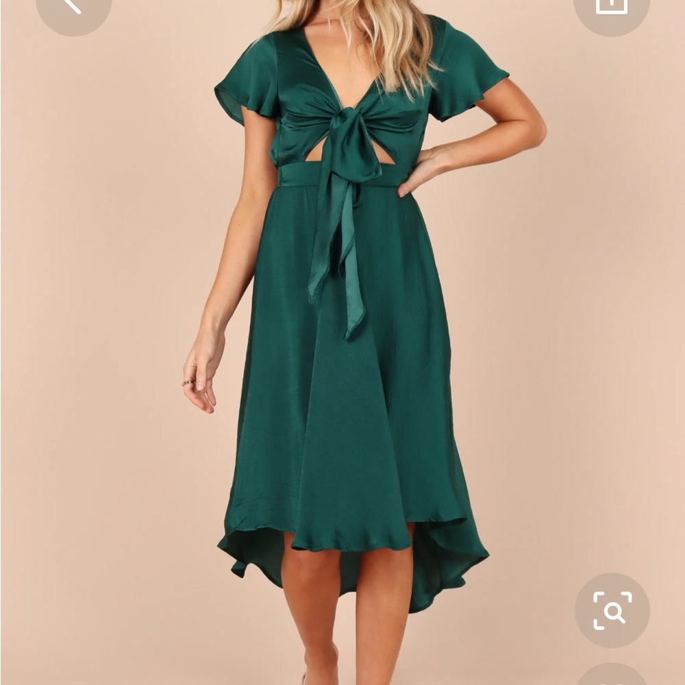 Hi Lo tie front dress